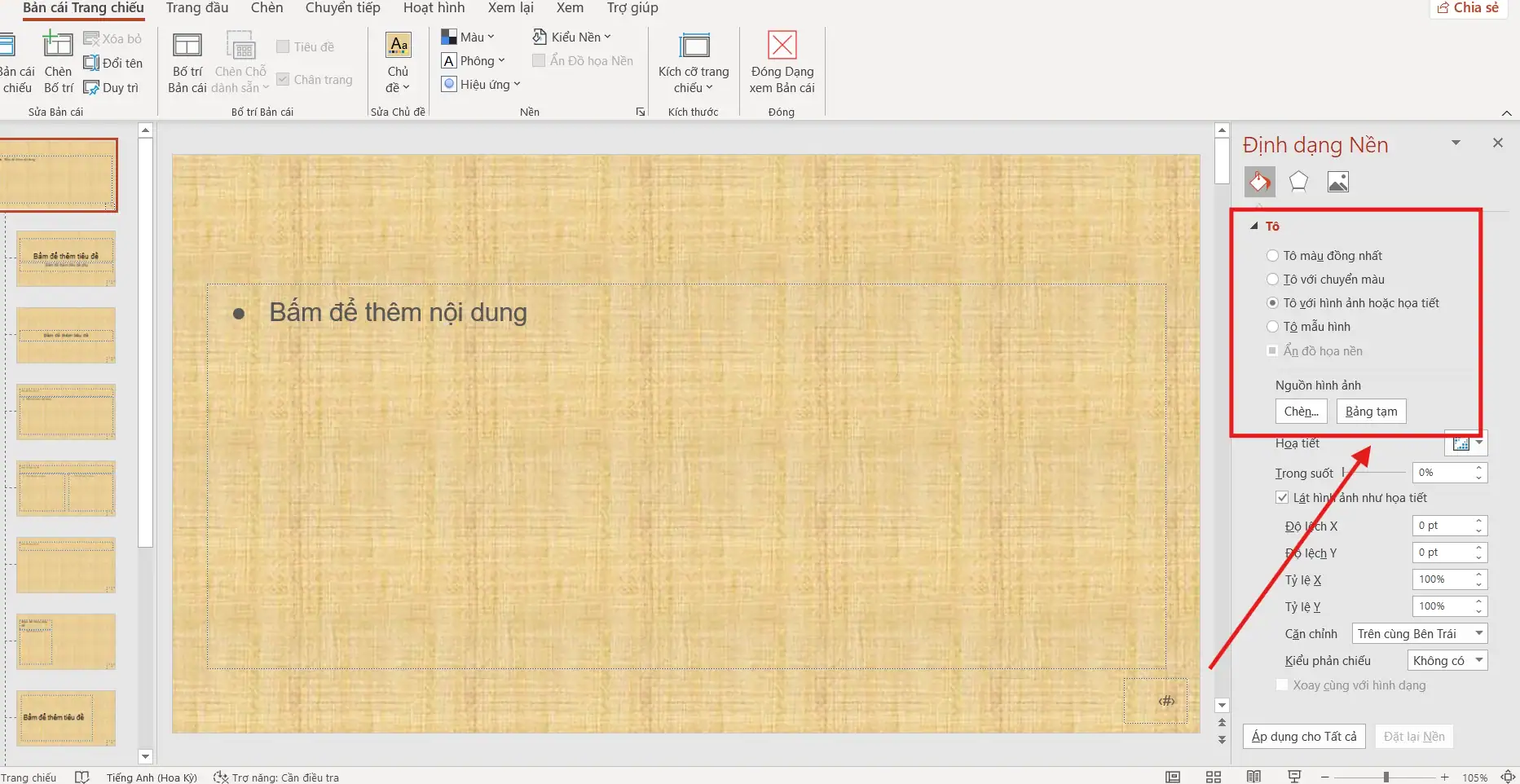 Cách thay đổi màu sắc trong trình chiếu PowerPoint nhanh và chuyên nghiệp 9 Điều chỉnh màu nền