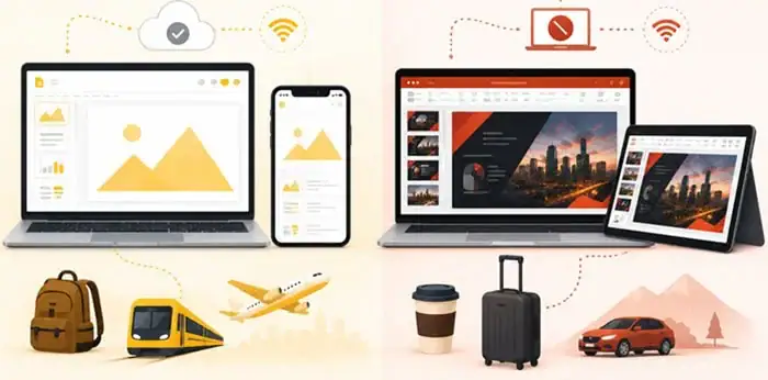 So sánh PowerPoint và Google Slides: Nên chọn công cụ nào cho công việc và học tập? 11 Khả năng làm việc ngoại tuyến