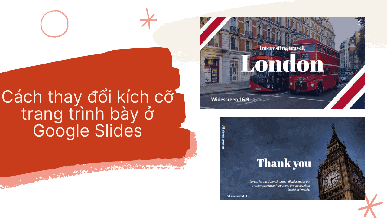 Cách thay đổi kích cỡ trang trình bày ở Google Slides