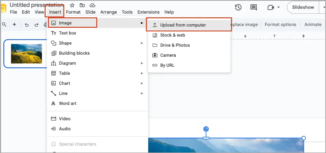 04 Cách giảm kích thước tệp Google Slides nhanh chóng và hiệu quả 3 giảm kích thước hình ảnh trước khi tải lên