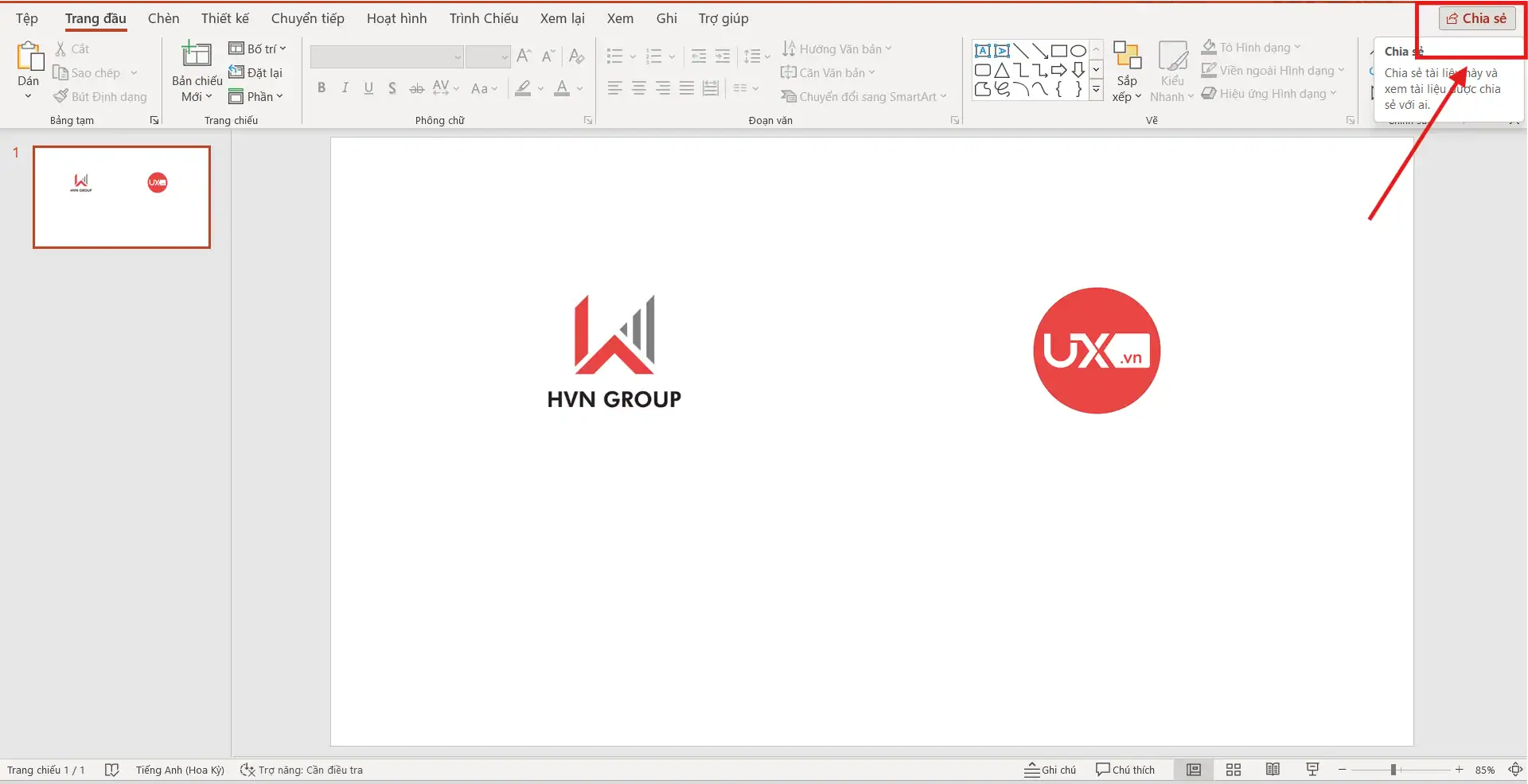 Cách chia sẻ Ppt làm chung trên máy tính