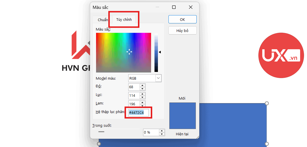 Cách Lấy Mã Màu Trong PowerPoint Chuẩn Xác Nhất 2025 13 Cách nhập mã màu chuẩn trong PowerPoint