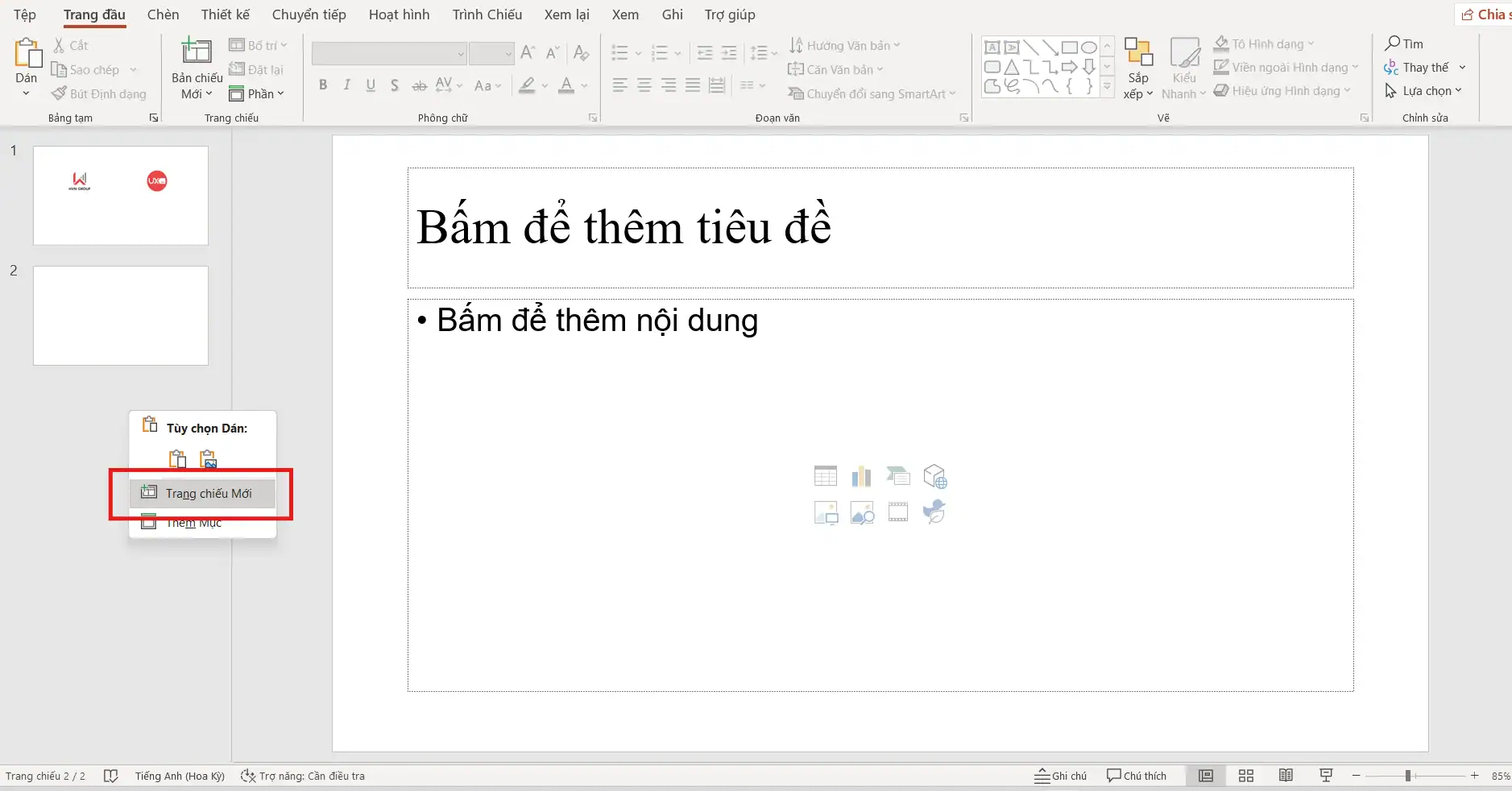 Cách Thêm Slide Trong PowerPoint – Hướng Dẫn Chi Tiết Cho Người Mới Bắt Đầu 8 Cách thêm Slide trong Ppt bằng chuột phải