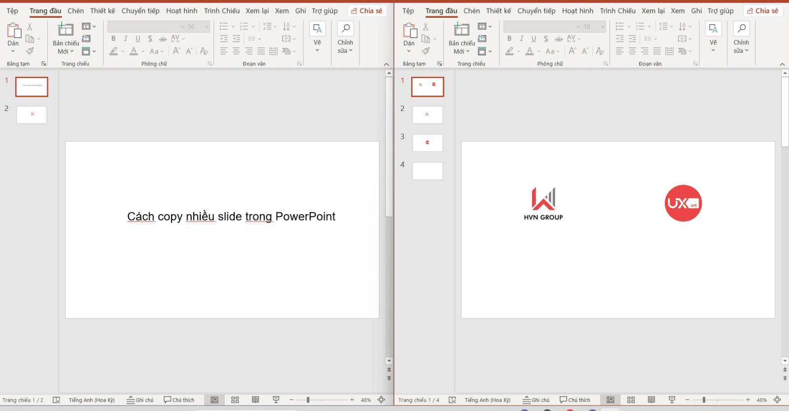 Cách copy nhiều slide trong PowerPoint nhanh chóng