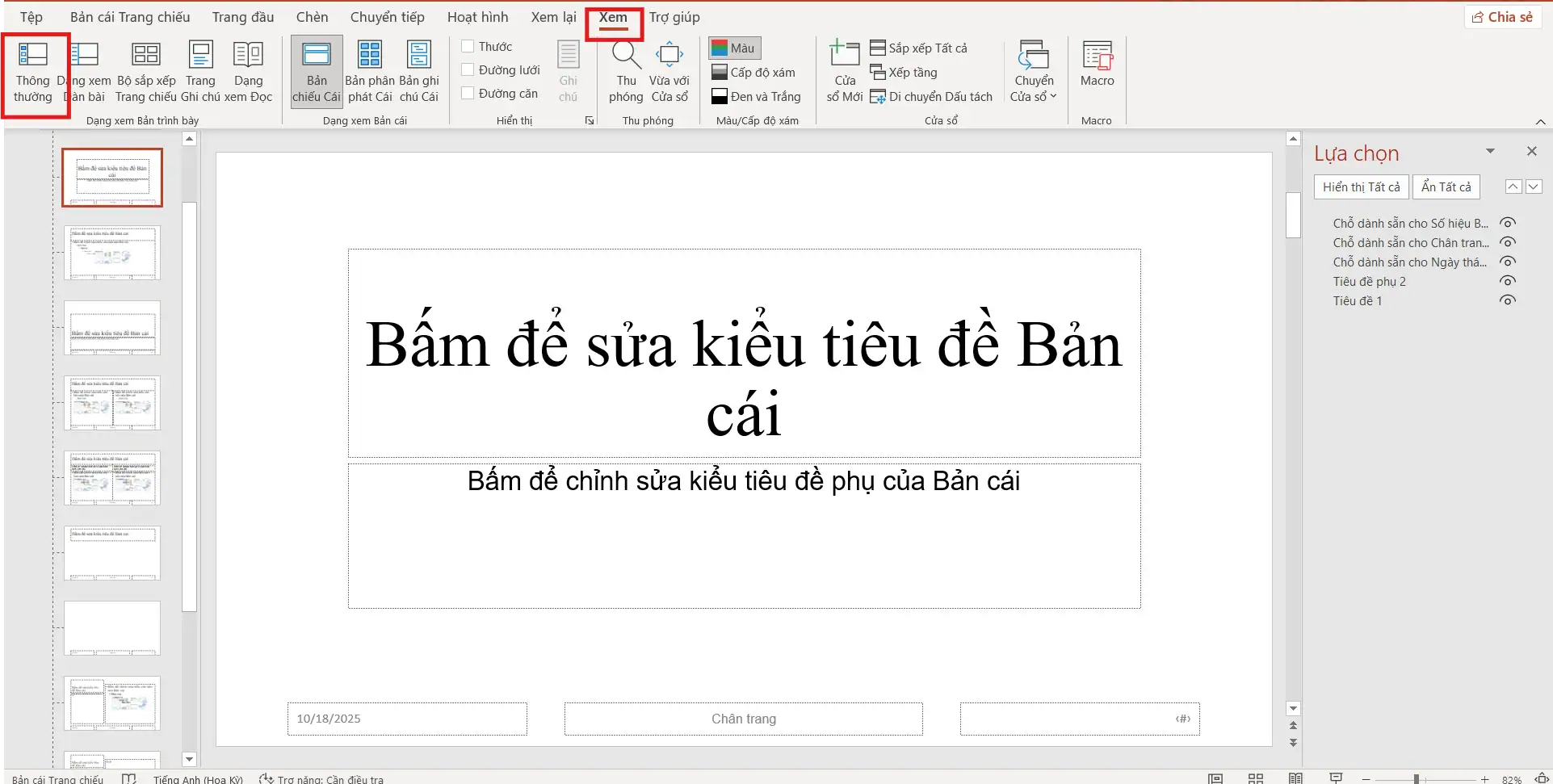 Tại sao không group được trong PowerPoint? Nguyên nhân & cách khắc phục 7 Đang chỉnh sửa trong nền tảng Slide Master
