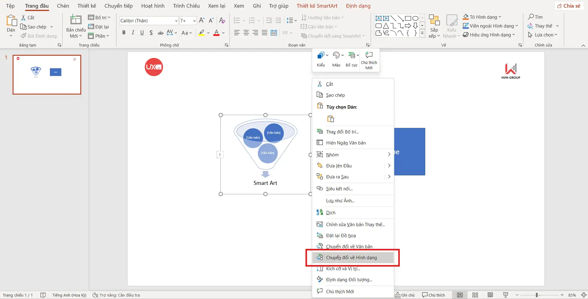 Tại sao không group được trong PowerPoint? Nguyên nhân & cách khắc phục 5 Đang chọn đối tượng không cùng loại