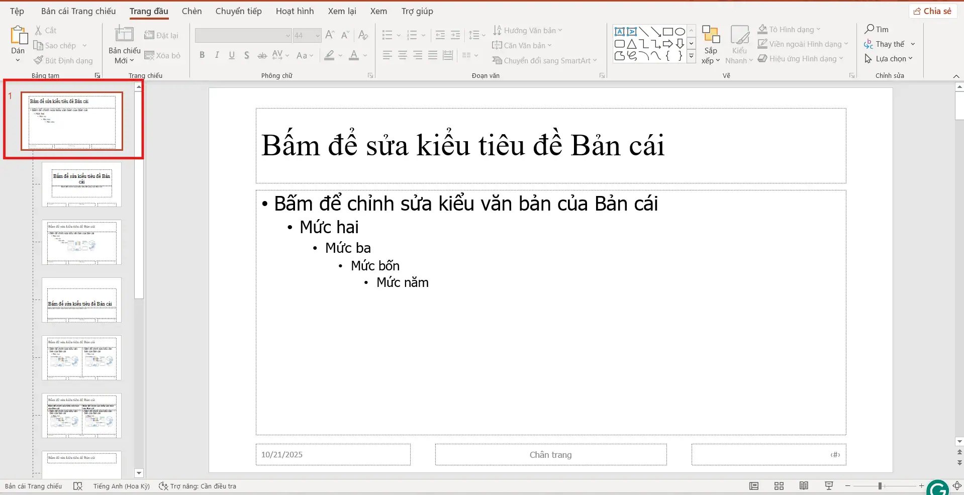 Cách đổi màu chữ cho tất cả slide trong PowerPoint - Hướng Dẫn Chi Tiết 2025 6 Đổi màu chữ cho tất cả Slide trong PowerPoint bằng Slide Master