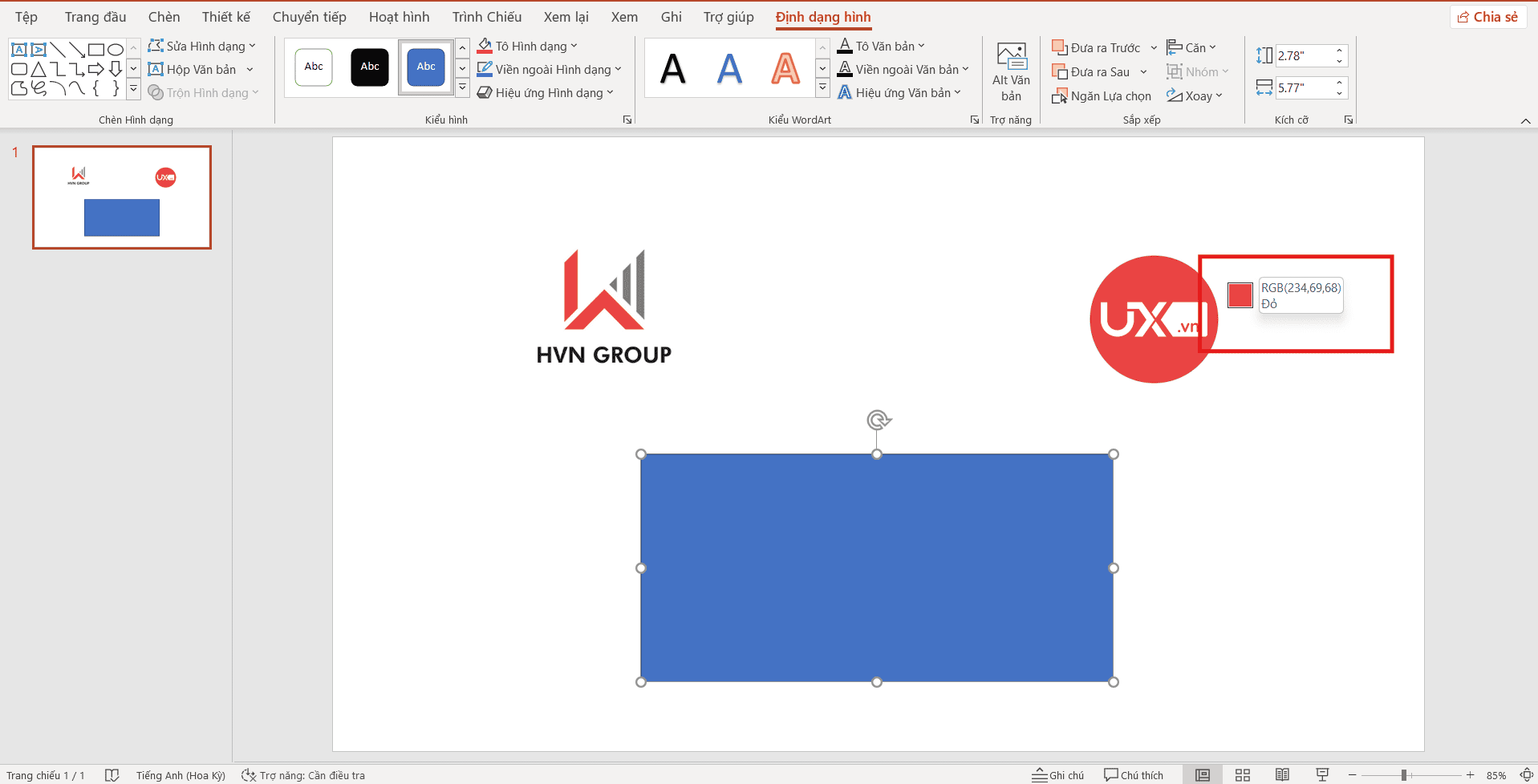 Cách Lấy Mã Màu Trong PowerPoint Chuẩn Xác Nhất 2025 8 Dùng công cụ Eyedropper trong PowerPoint để lấy mã mẫu