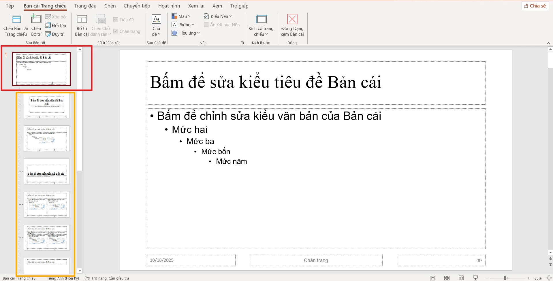Slides Master trong PowerPoint là gì? Cách sử dụng và chỉnh sửa hiệu quả 5 Hiểu cấu trúc Slides Master