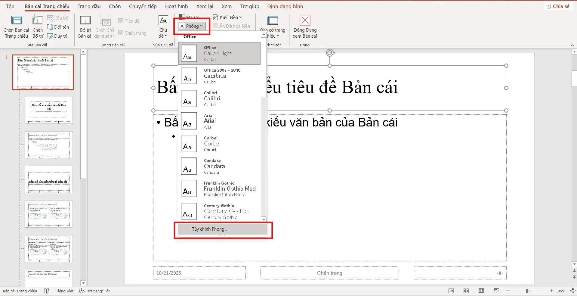 Cách Chỉnh Font Chữ Cho Tất Cả Slide Trong PowerPoint - Hướng Dẫn Chi Tiết 2025 6 Sử dụng Slide Master để chỉnh Font chữ