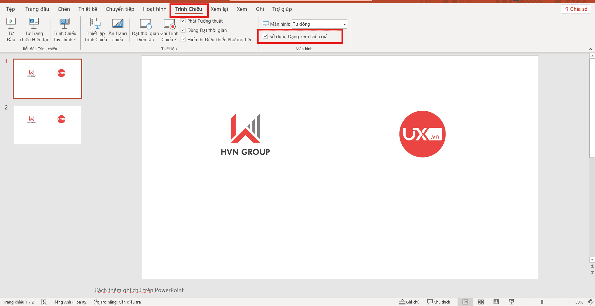 Cách Trình Chiếu PowerPoint Có Phần Ghi Chú - Hướng Dẫn Chi Tiết 2025 7 Trình chiếu PowerPoint có phần ghi chú