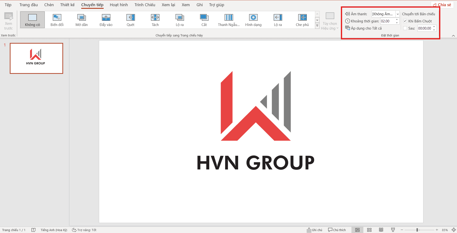 Tùy chỉnh hiệu ứng trong PowerPoint