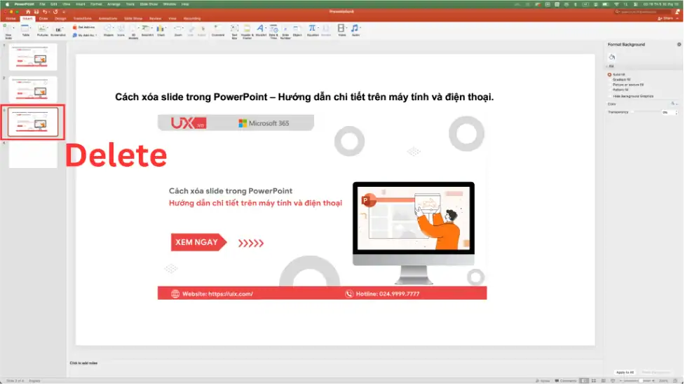 Cách xóa slide trong PowerPoint – Hướng dẫn chi tiết trên máy tính và điện thoại 6 Cách xóa Slide trên máy tính