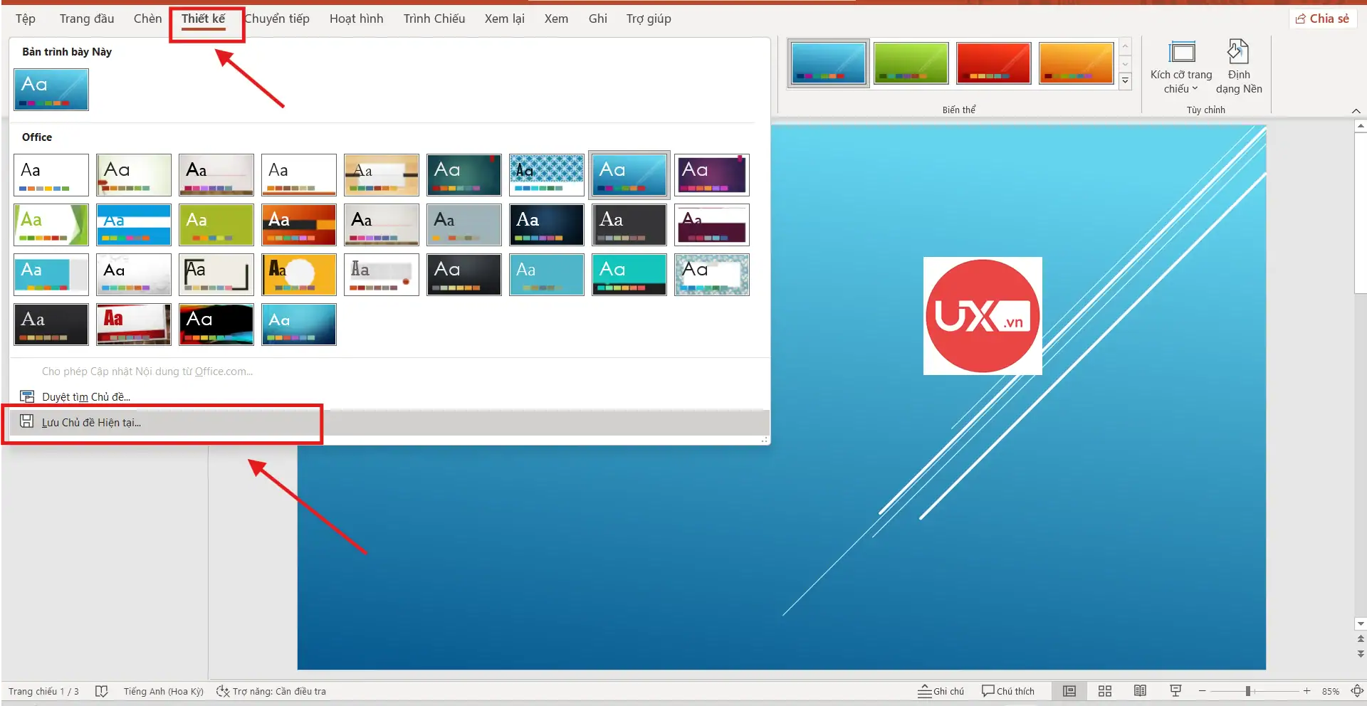 Cách Thêm Theme Vào PowerPoint Đẹp Và Nhanh Nhất Cho Người Mới 8 Cách chèn Theme tùy chỉnh