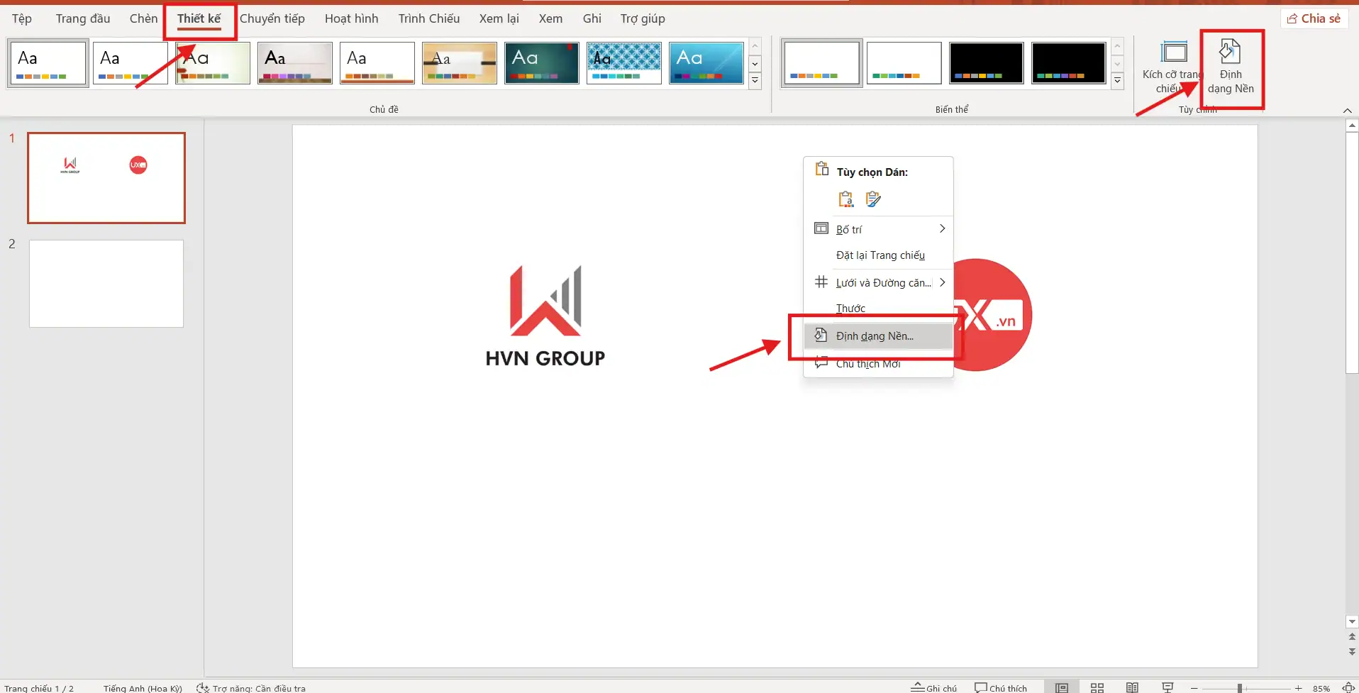 Cách Đổi Nền 1 Slide Trong PowerPoint – Hướng Dẫn Chi Tiết Cho Người Mới 5 Cách đổi nền 1 Slide trong PowerPoint