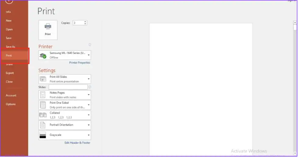 Cách in slide có phần ghi chú trong PowerPoint – Hướng dẫn chi tiết cho người mới bắt đầu 5 Cách in Slide có phần ghi chú 2