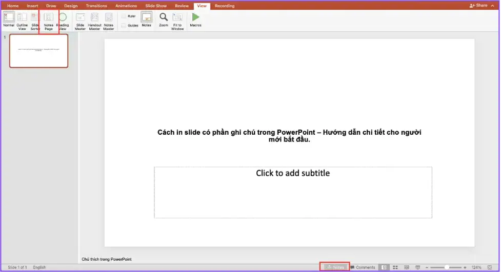 Cách in slide có phần ghi chú trong PowerPoint – Hướng dẫn chi tiết cho người mới bắt đầu 4 Cách in Slide có phần ghi chú trong máy Window