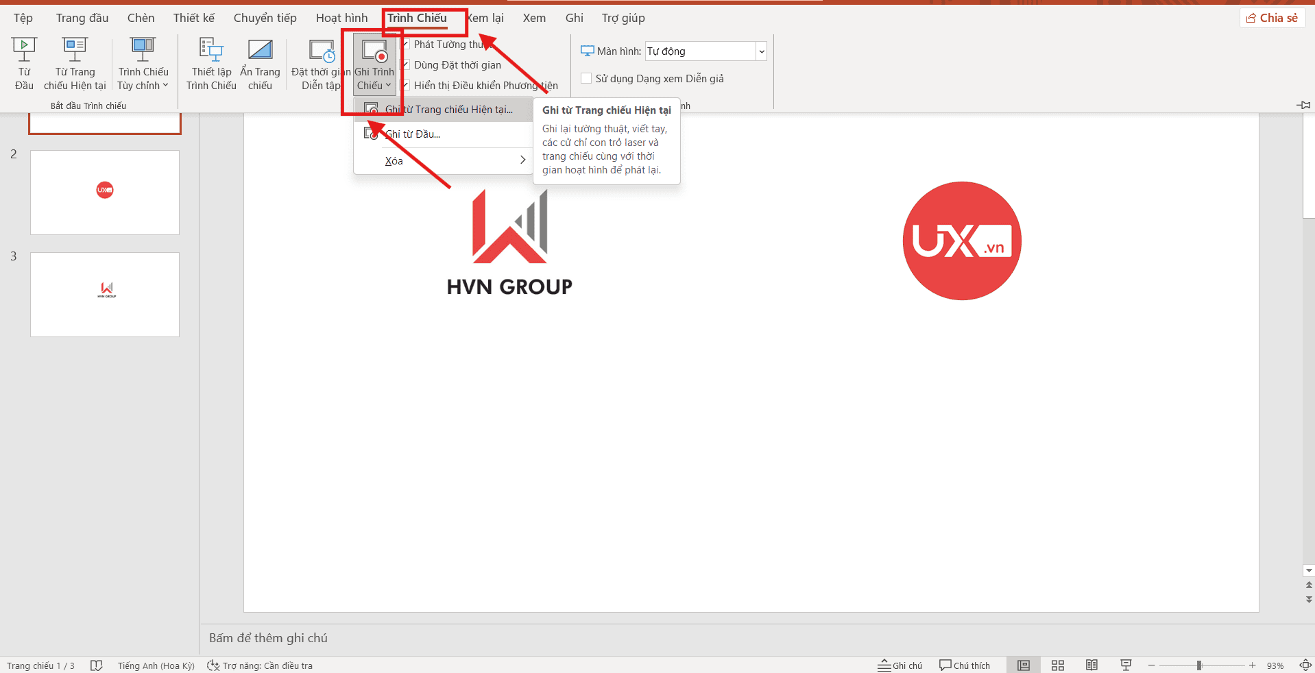 Cách trình chiếu PowerPoint tự chạy kèm âm thanh