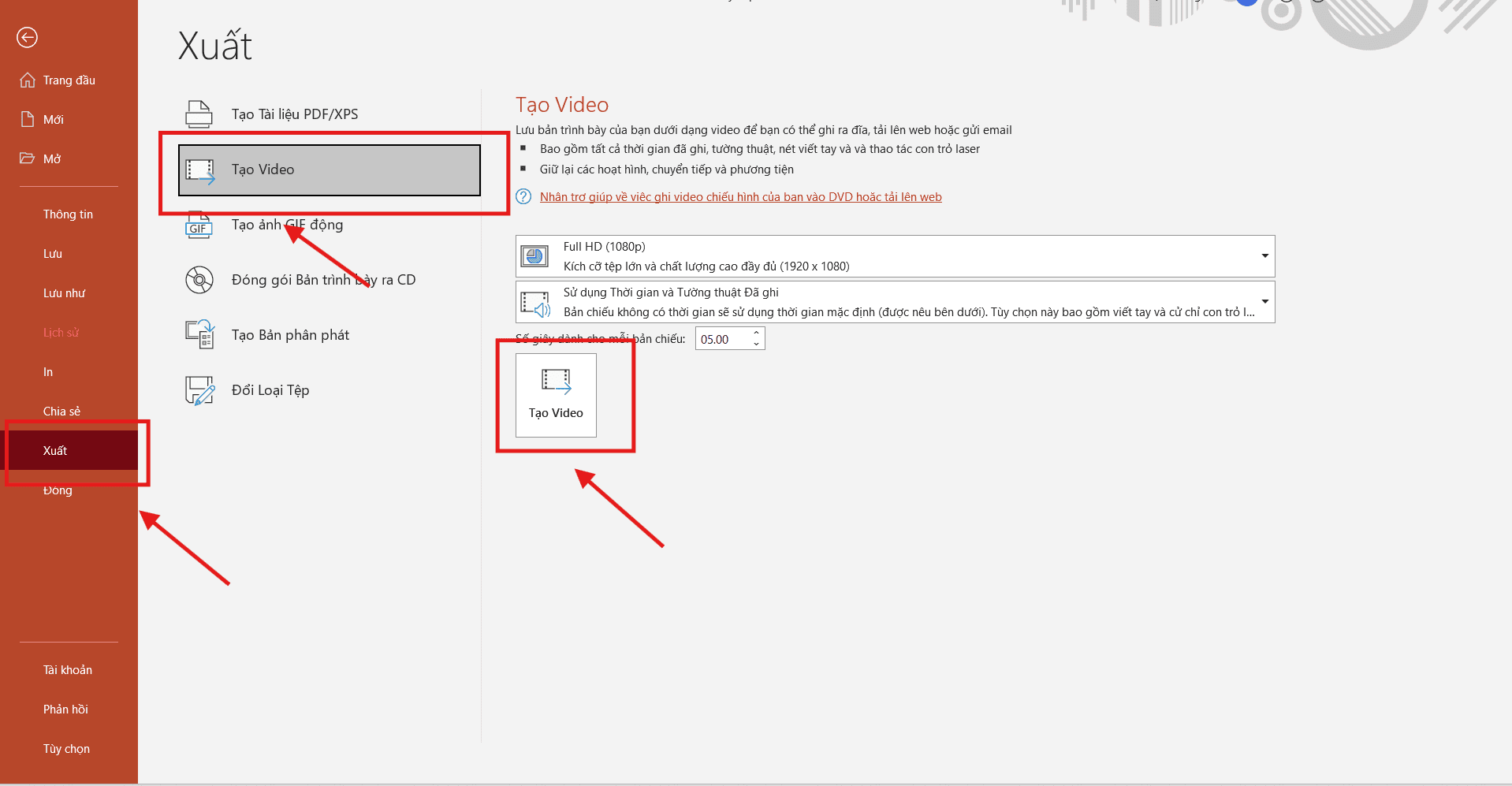 Cách trình chiếu Ppt tự chạy kèm âm thanh