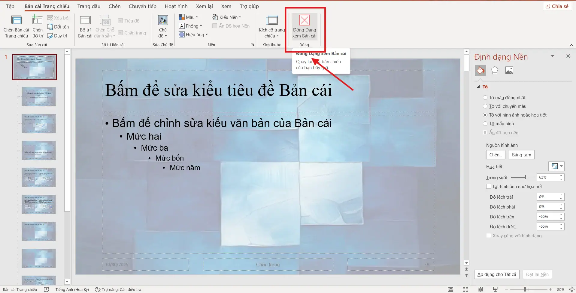 Cách Chèn Hình Nền Vào PowerPoint - Hướng Dẫn Chi Tiết Cho Người Mới Bắt Đầu 12 Chèn hình nền vào Ppt cho toàn bộ Slide