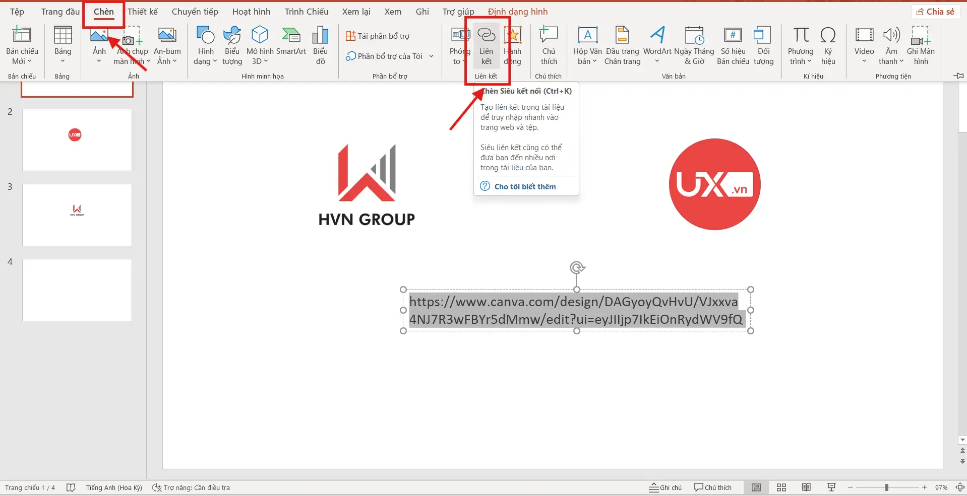 Lỗi không mở được Hyperlink trong PowerPoint – Cách khắc phục triệt để 7 Chèn lại Hyperlink bị hỏng