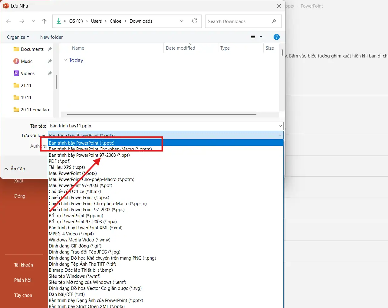 Chuyển file Ppt sang Pptx