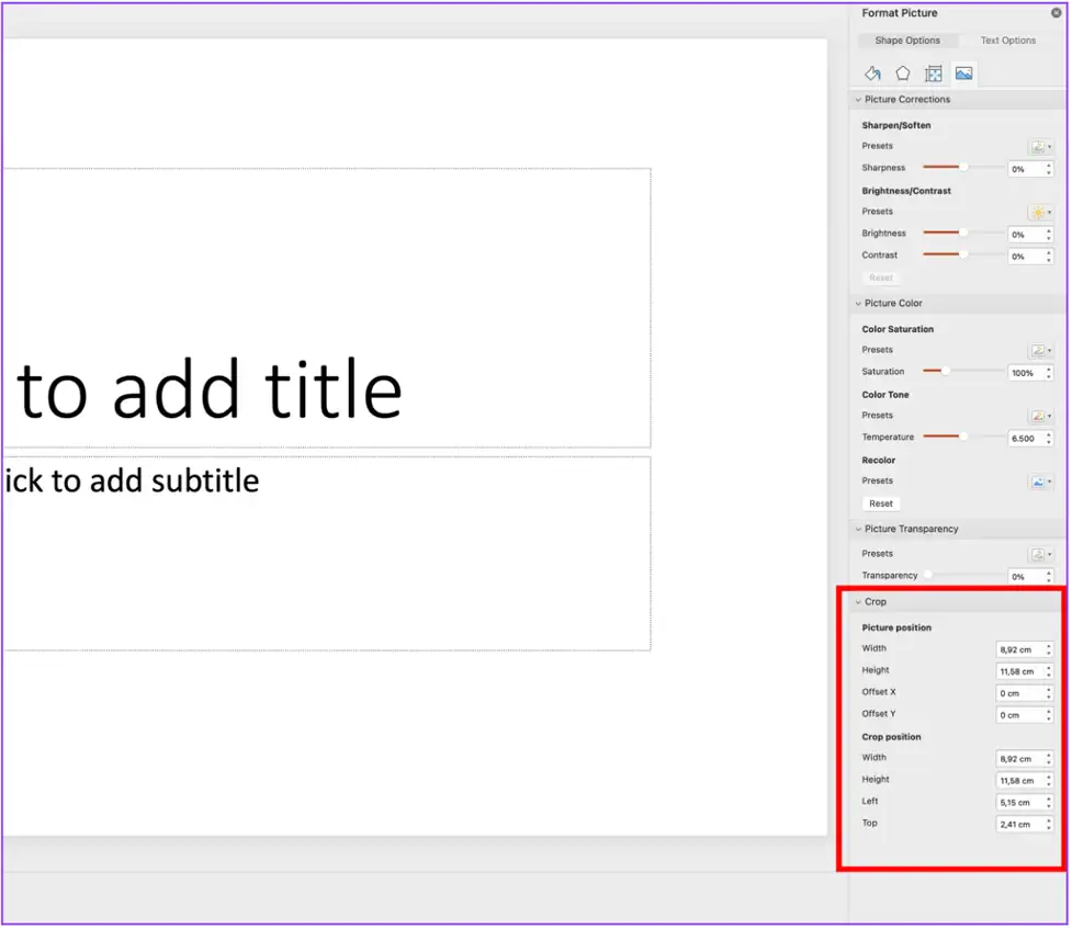 Cách chèn ảnh vào shape trong PowerPoint – Hướng dẫn chi tiết từ A đến Z 14 Crop ảnh