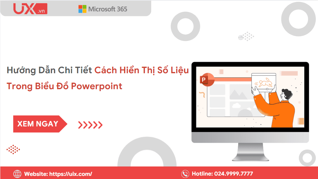 Hướng dẫn cách hiểu thị số liệu trong biểu đồ PowerPoint