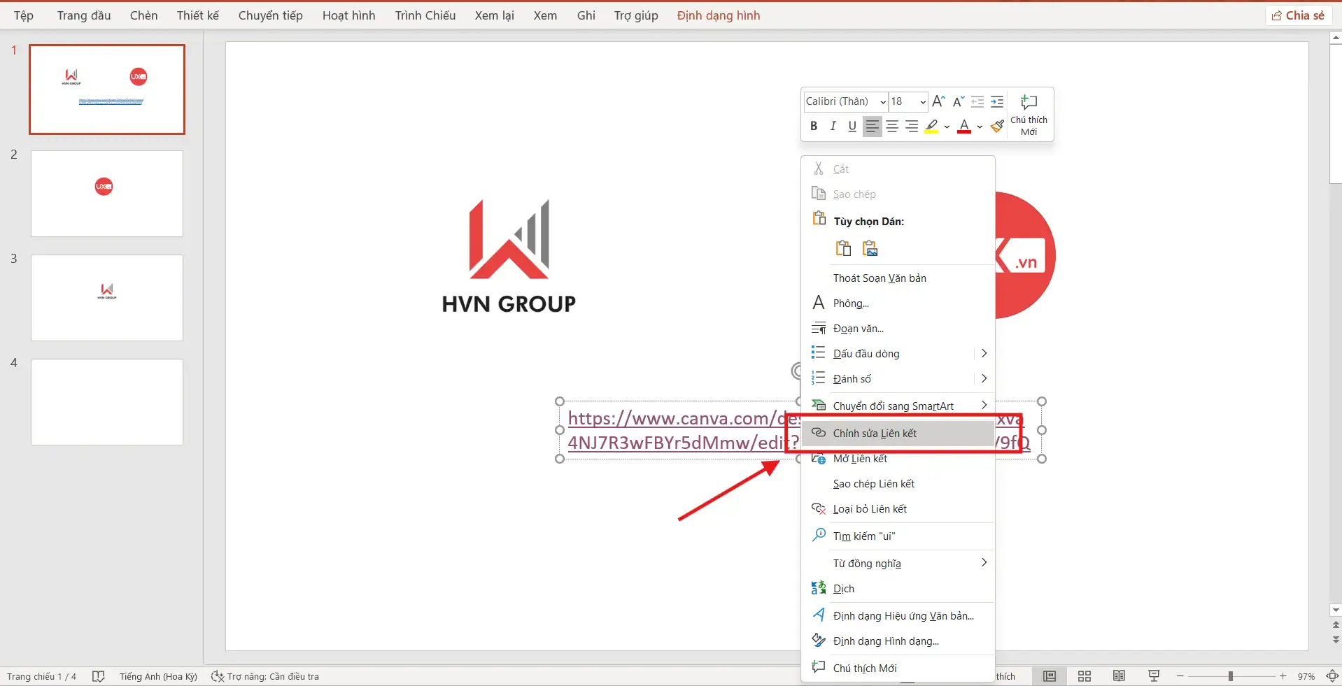 Lỗi không mở được Hyperlink trong PowerPoint – Cách khắc phục triệt để 6 Kiểm tra và chèn lại Hyperlink bị hỏng