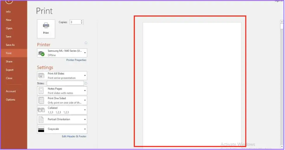 Cách in slide có phần ghi chú trong PowerPoint – Hướng dẫn chi tiết cho người mới bắt đầu 7 Xem lại bố cục in
