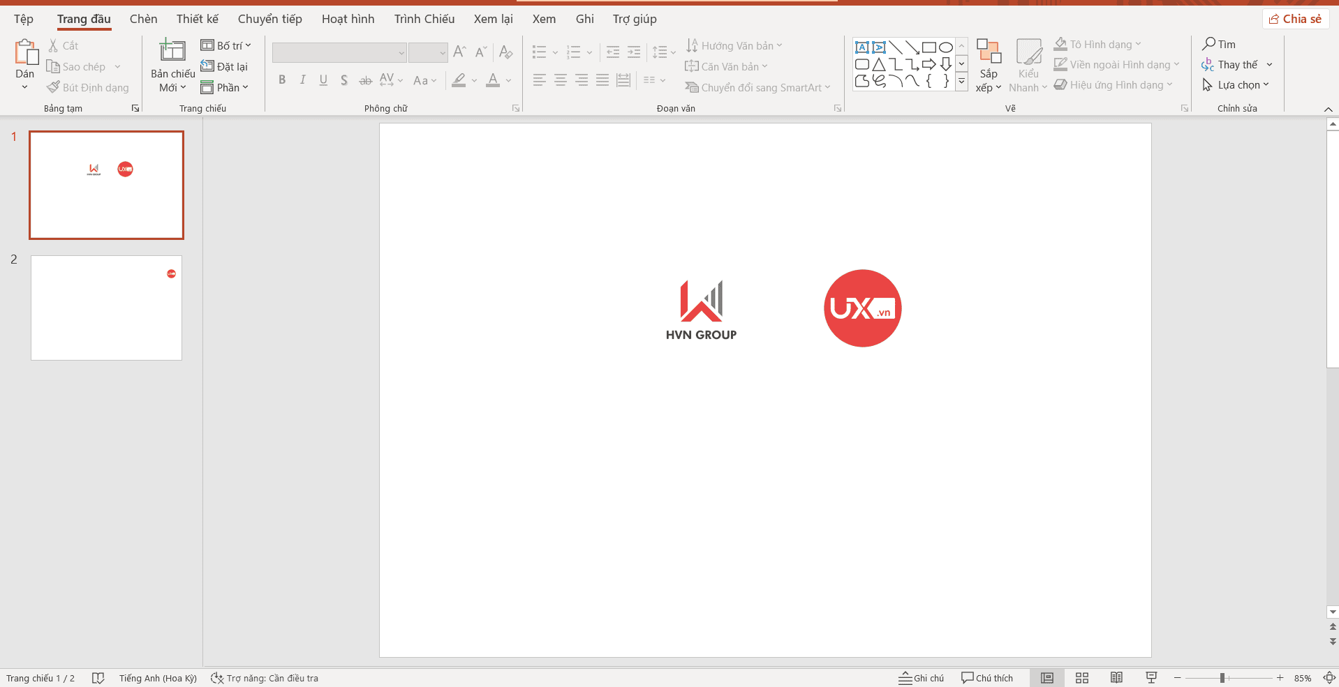 Các tỉ lệ PowerPoint