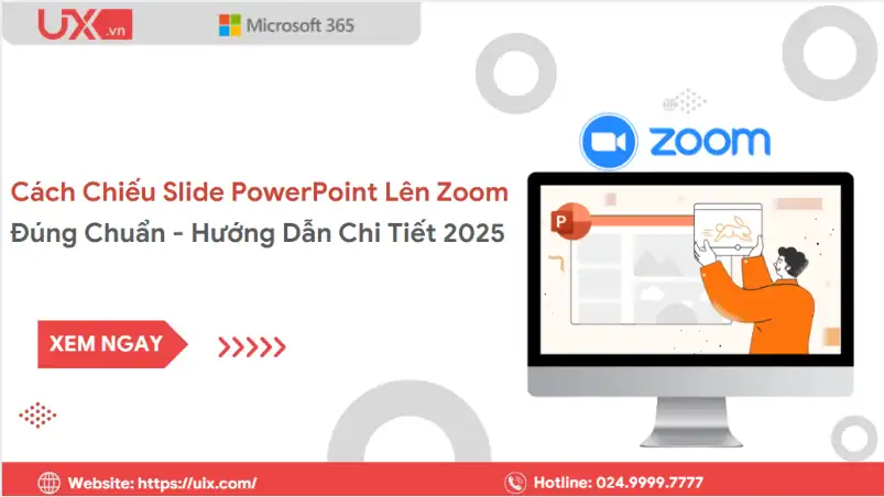 Cách chiếu Slide PowerPoint lên Zoom