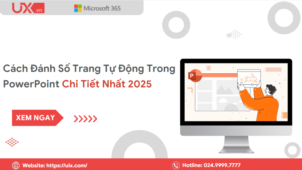 Cách đánh số trang tự động trong Ppt