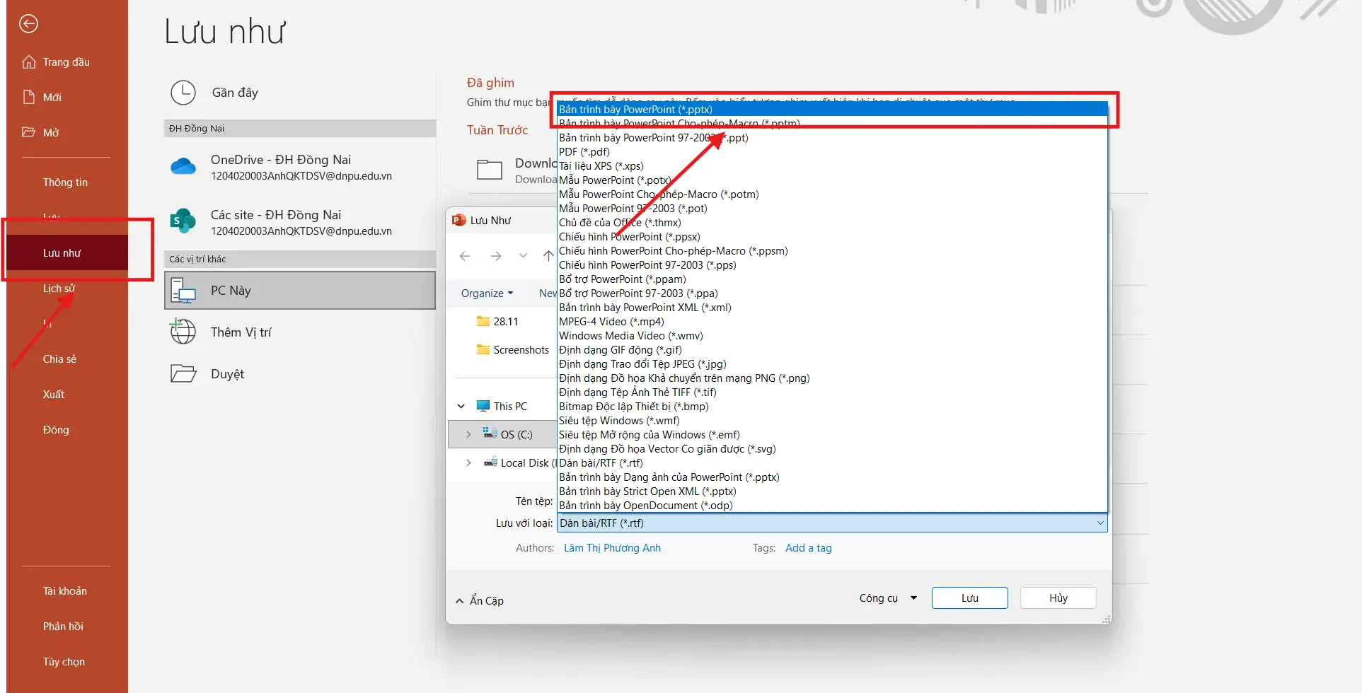 Cách khắc phục khi gặp lỗi tại sao không lưu được PowerPoint