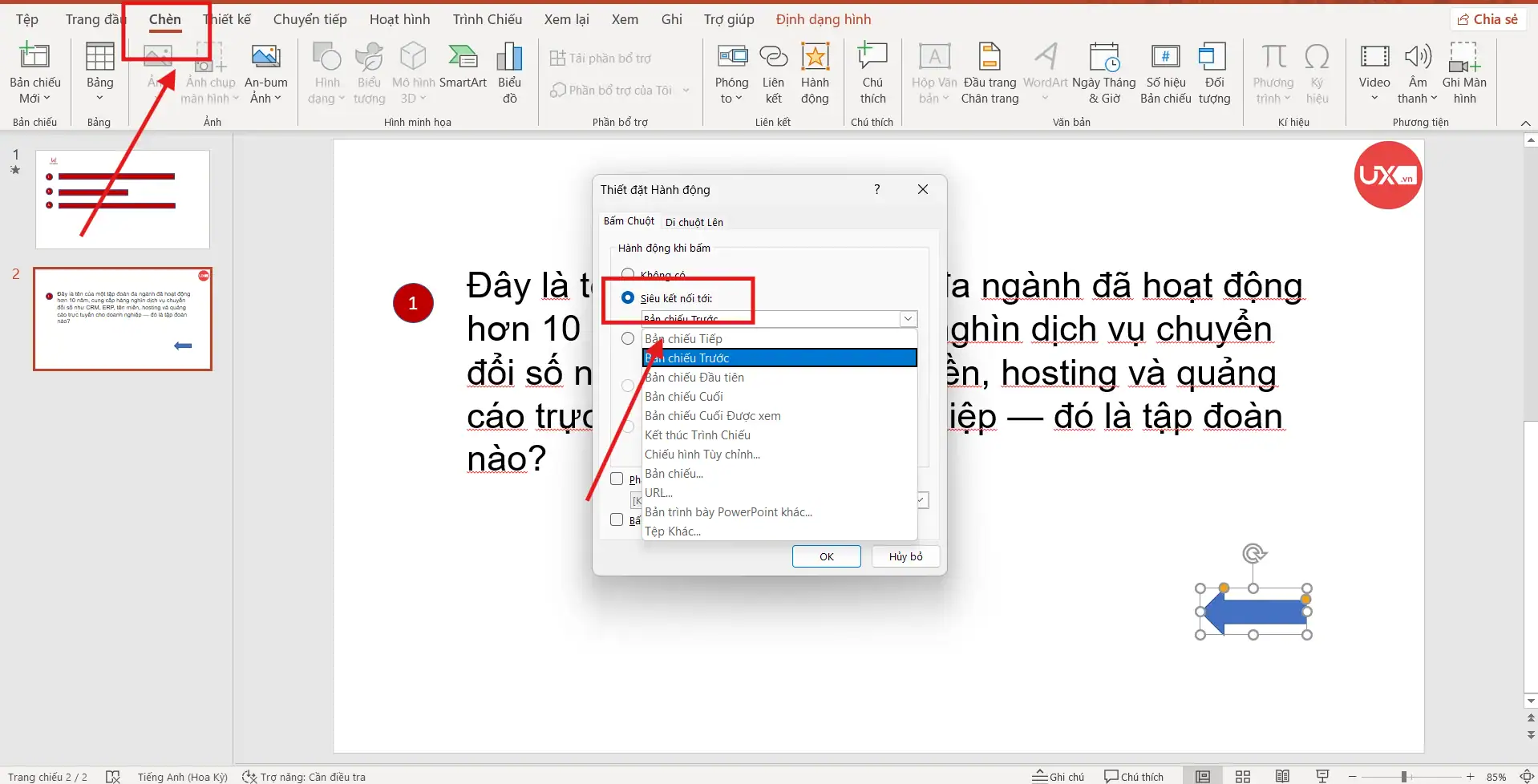 Cách thiết kế Slide câu hỏi