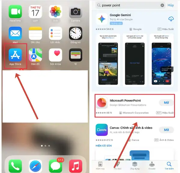 Cách trình chiếu PowerPoint trên điện thoại Iphone