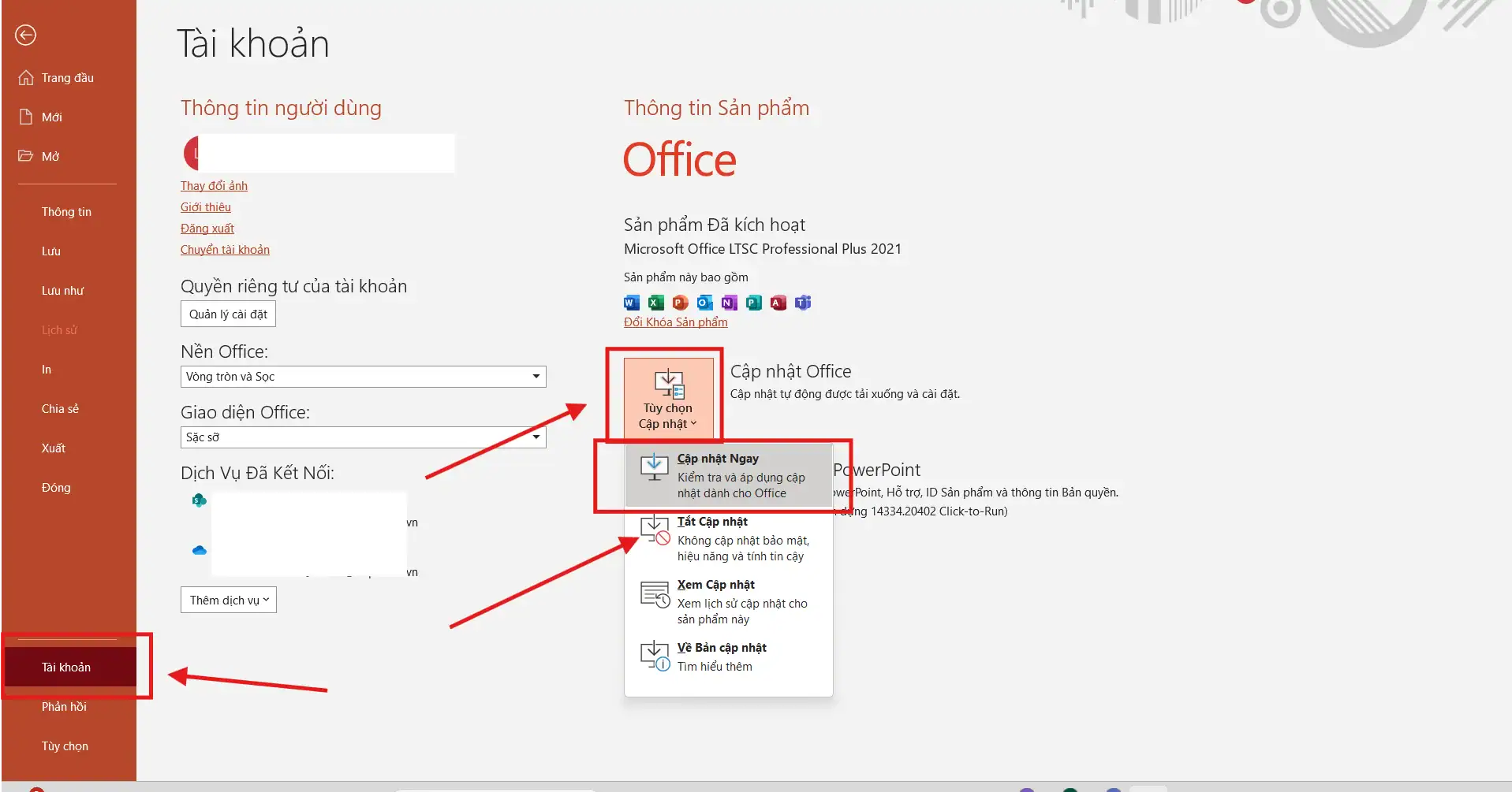 Cập nhật PowerPoint lên phiên bản mới nhất
