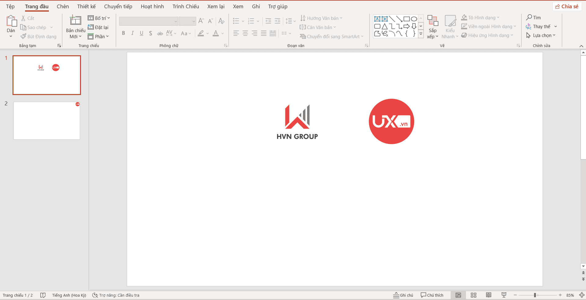 Chỉnh tỉ lệ PowerPoint