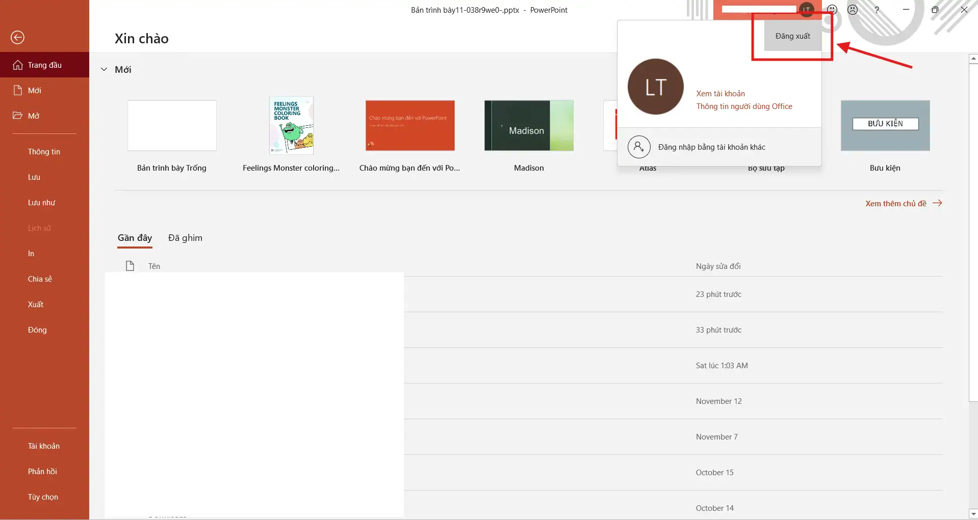 Đăng nhập lại bằng tài khoản Microsoft có bản quyền