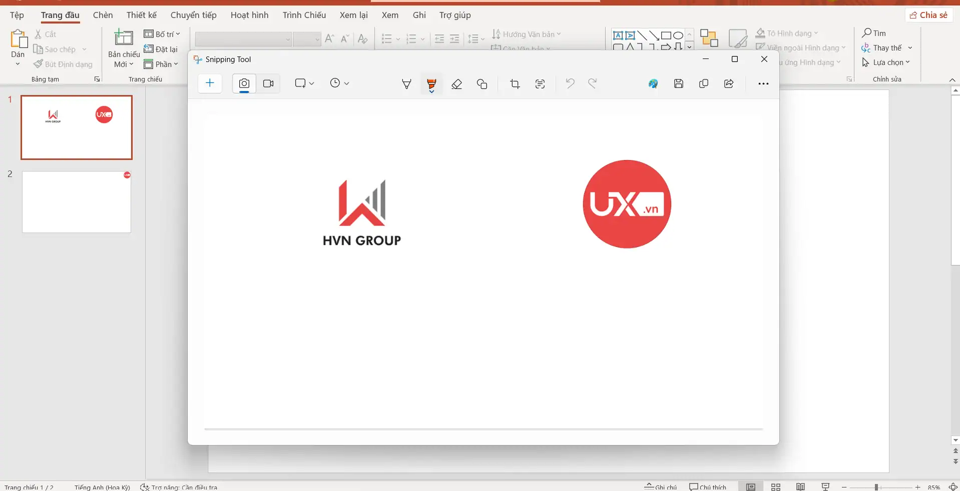 Dùng Snipping tool hoặc Screenshot