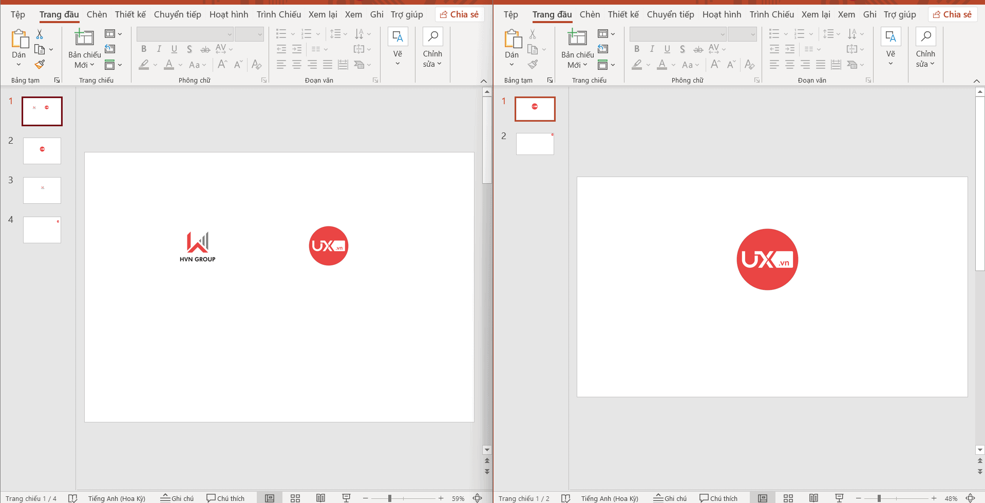 Gộp file PowerPoint bằng sao chép dán