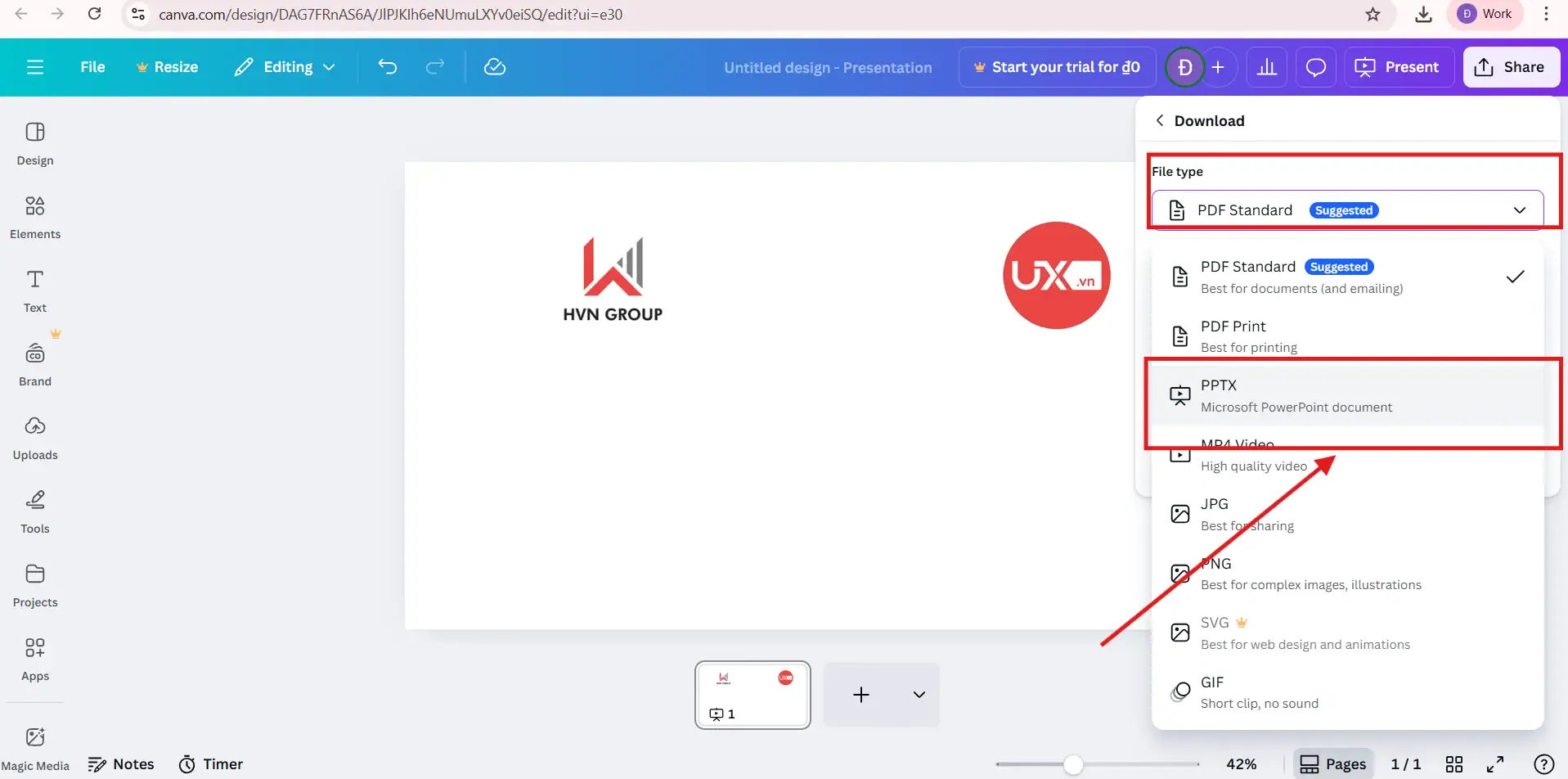 Xuất file đúng chuẩn Ppt