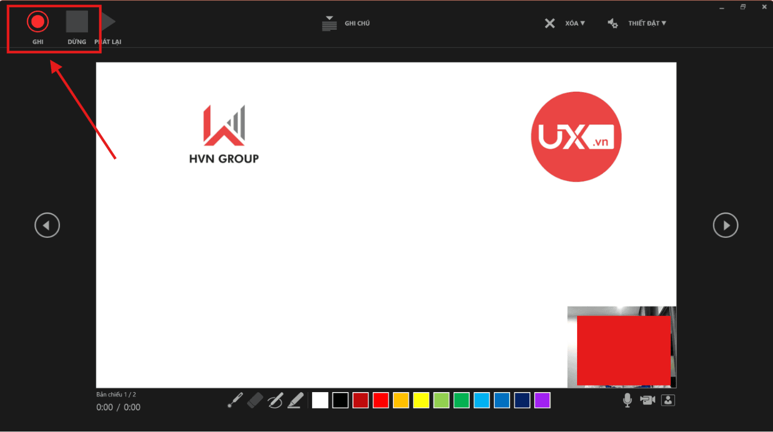 Cách ghi âm bài thuyết trình