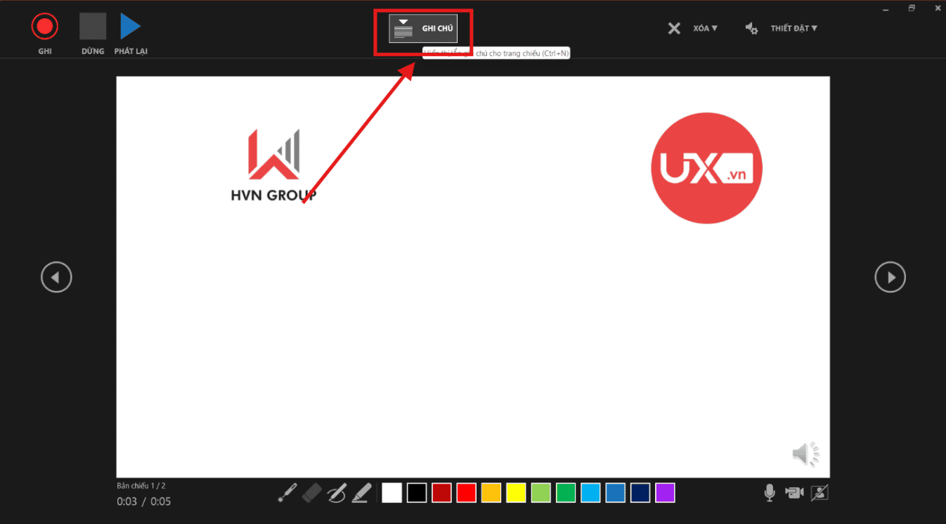 Cách ghi hình trên PowerPoint