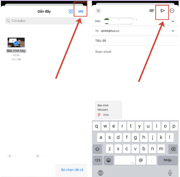 Cách gửi file Ppt qua Gmail