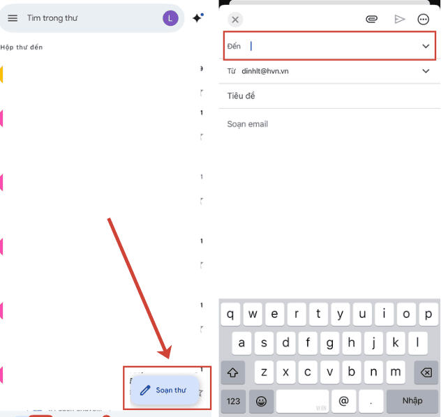 Cách gửi Ppt qua Gmail trên đt