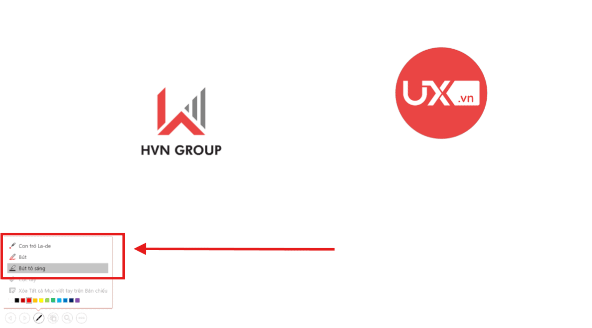 Cách kích hoạt bút vẽ bằng thanh công cụ