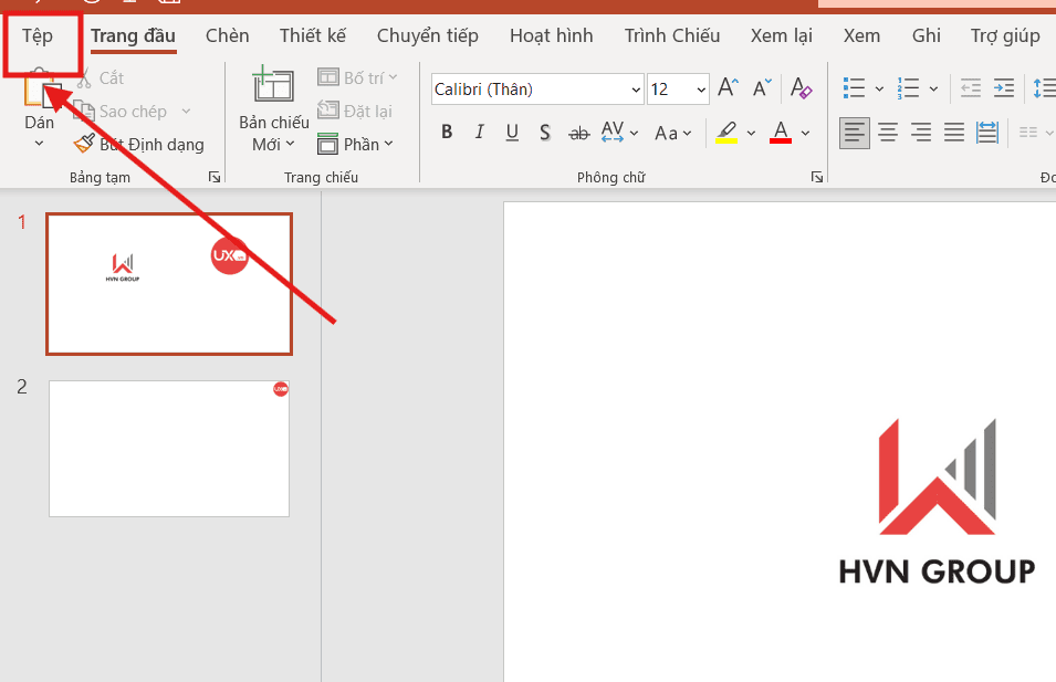 Cách nhúng Font chữ trên PowerPoint