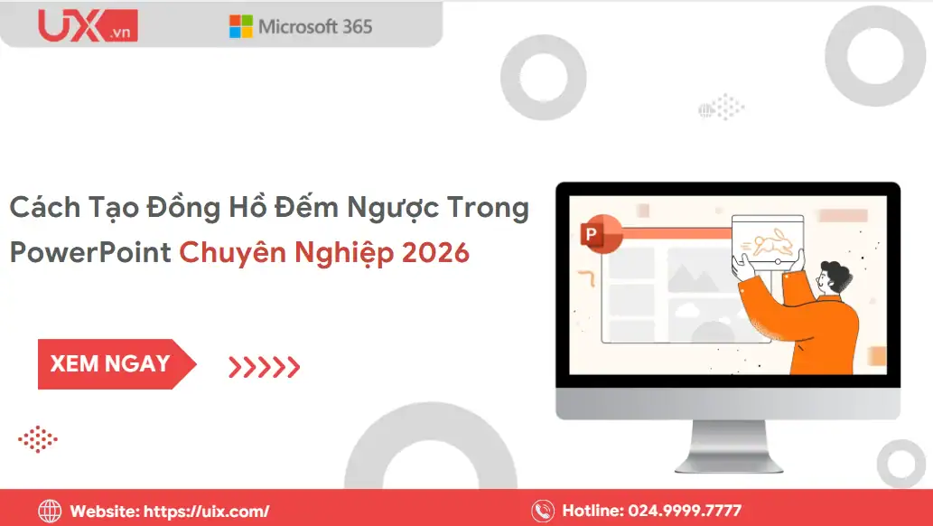 Cách tạo đồng hồ đếm ngược trong PowerPoint