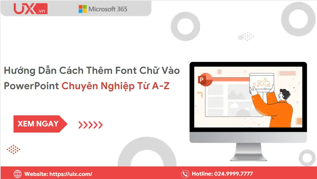 Cài đặt phông chữ cho PowerPoint